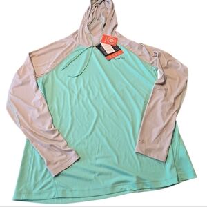 Simms Women's SolarFlex Hoody Large Sun-blocking Fishing designed UPF 50